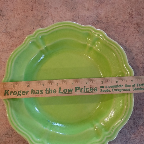 Nicola Fasano Italian Dishware ~ 2 Bowls ~ Chartreuse Green ~ Vintage (?) Pretty - Picture 6 of 16